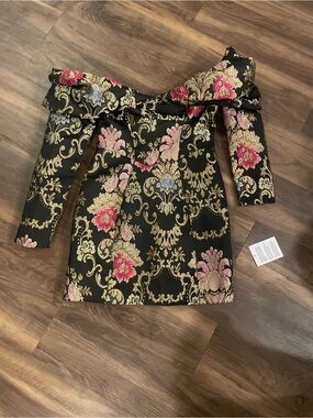 ASOS Dress with Gold Embroidered Detail